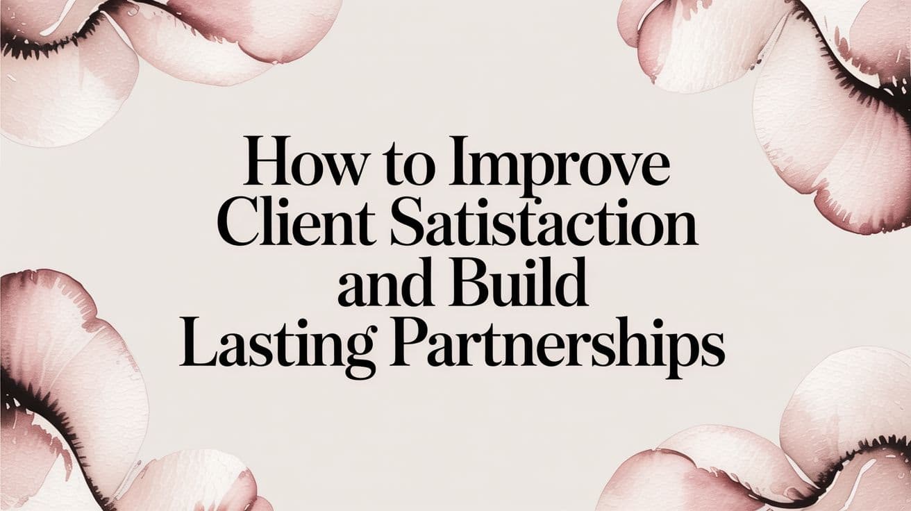 How to Improve Client Satisfaction and Build Lasting Partnerships